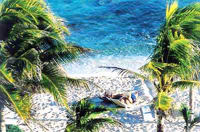 Taking a nap at Hacienda Tortuga beach